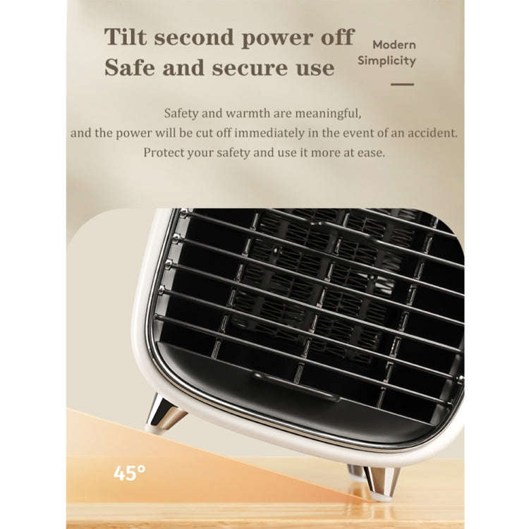 Y36 Mini Portable Desktop Heater Home Office Electric Heater, Color: EU Plug White