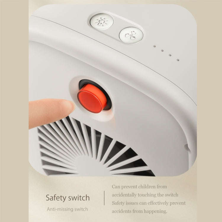 Y36 Mini Portable Desktop Heater Home Office Electric Heater, Color: EU Plug Green