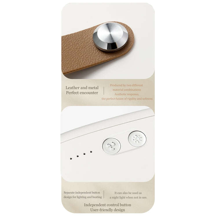 Y36 Mini Portable Desktop Heater Home Office Electric Heater, Color: EU Plug White