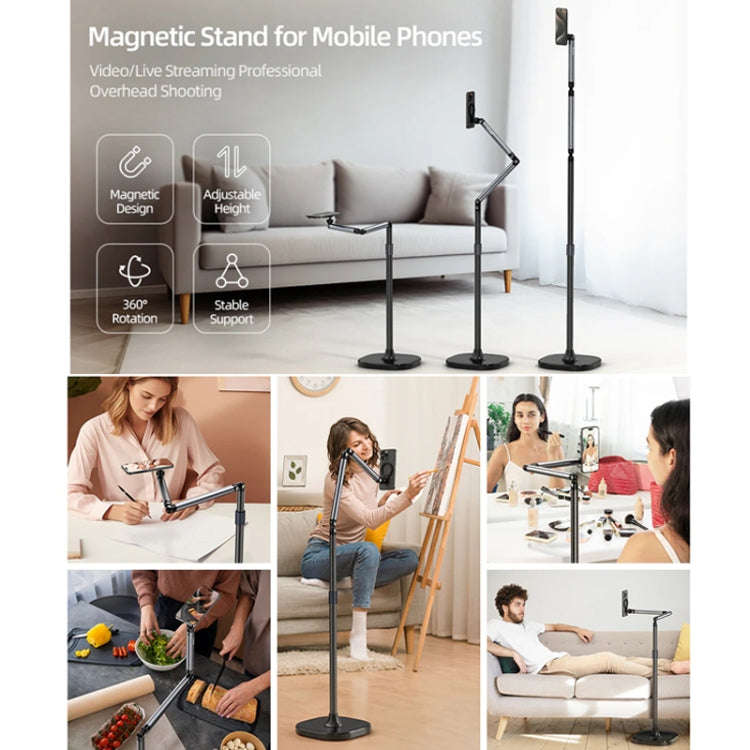 TELESIN P3-FS-01 Phone Video Live Streaming Magsafe Magnetic Mount(Floor)