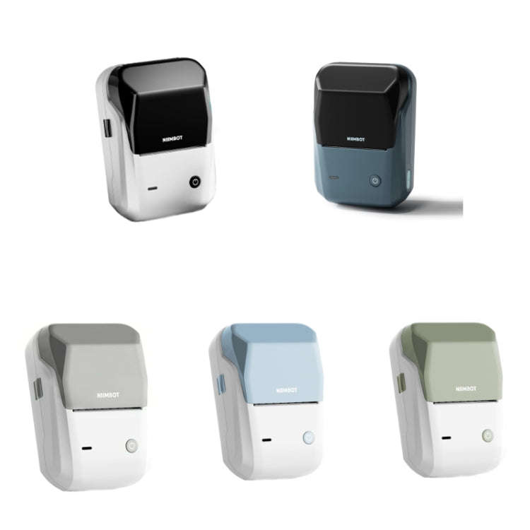 NIIMBOT Portable Bluetooth Sticker Label Thermal Printer(Flowing Silver English)