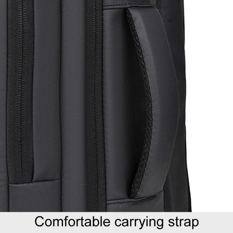 WEIXIER B726 Simple Expandable Double-Shoulder Backpack Large Capacity Business Casual Bag(Black)