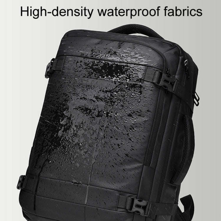 WEIXIER B726 Simple Expandable Double-Shoulder Backpack Large Capacity Business Casual Bag(Gray)