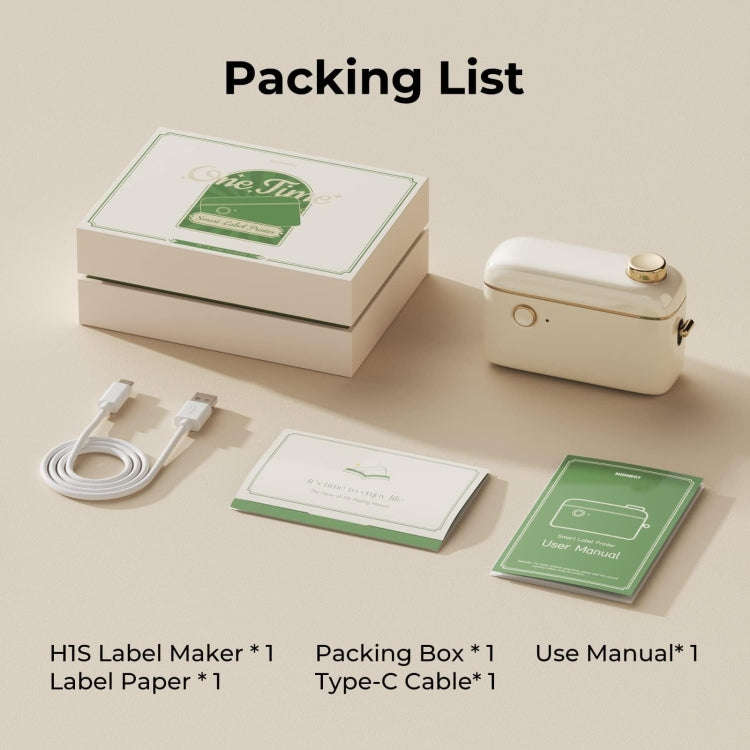 NIIMBOT Small Handheld Portable Smart Label Printer(H1S English)