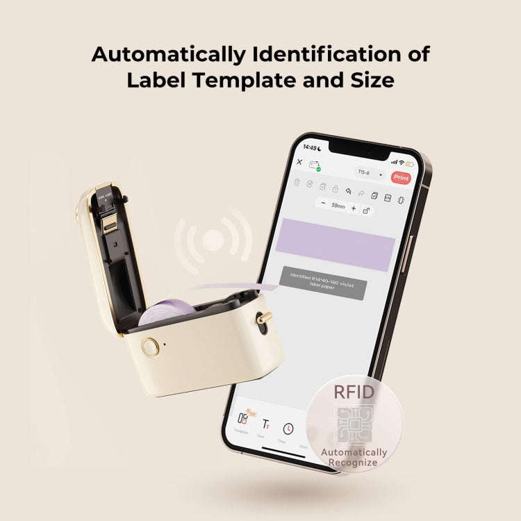 NIIMBOT Small Handheld Portable Smart Label Printer(H1S English)
