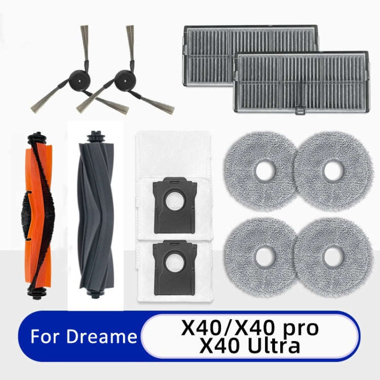 For Dreame X40 Pro / X40 Ultra Robot Vacuum Replacement, Spec: Side Brush