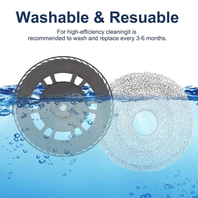 For Dreame X40 / X40 Pro Robot Vacuum Replacement Composite Rag
