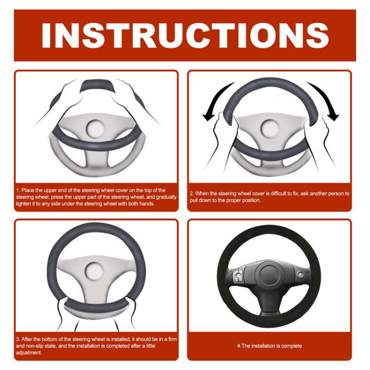 38cm Rayhong Universal Car Quick-heating Heated Steering Wheel Cover