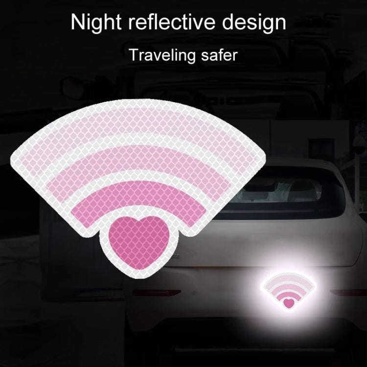 3pcs / Set Vehicle Electronic Car Cover Scratches Night Collision Decorative Signal Reflective Wa...