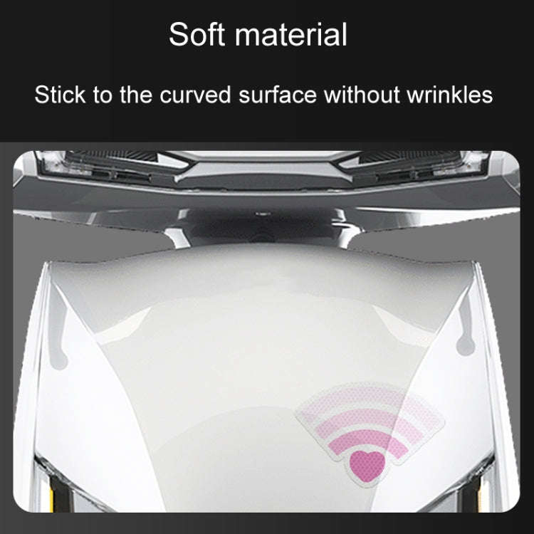 3pcs / Set Vehicle Electronic Car Cover Scratches Night Collision Decorative Signal Reflective Wa...