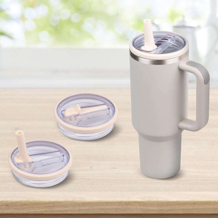 For Stanley 40oz Adventure Quencher Transparent Straw Lid Replacement Parts, Spec: White