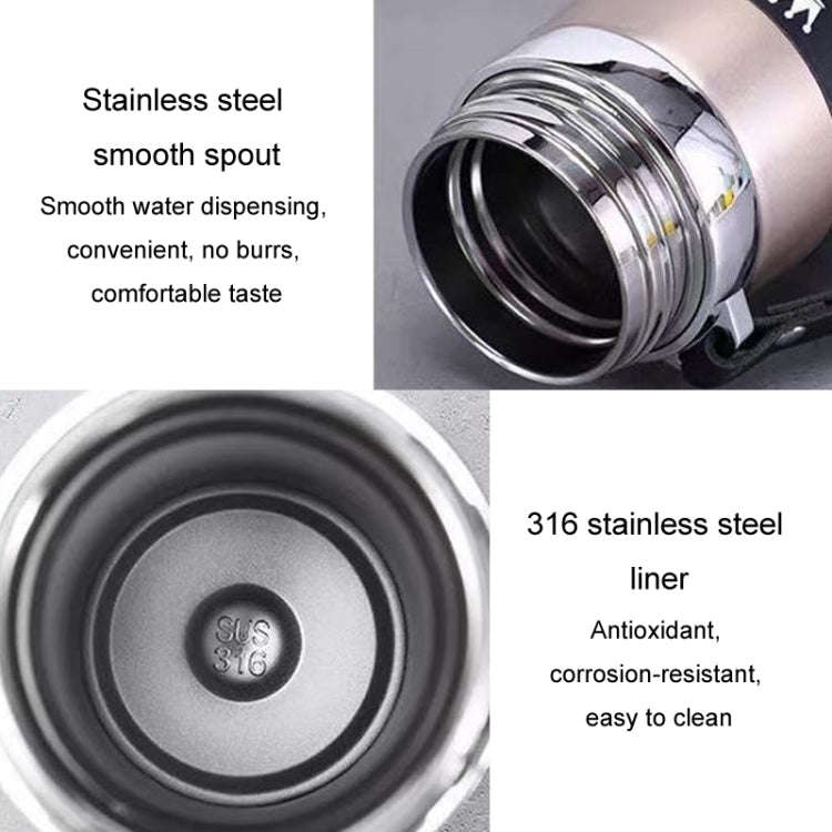 1000ml 316 Stainless Steel Insulated Mug Large Capacity Vacuum Thermos Outdoor Portable Car Insul...