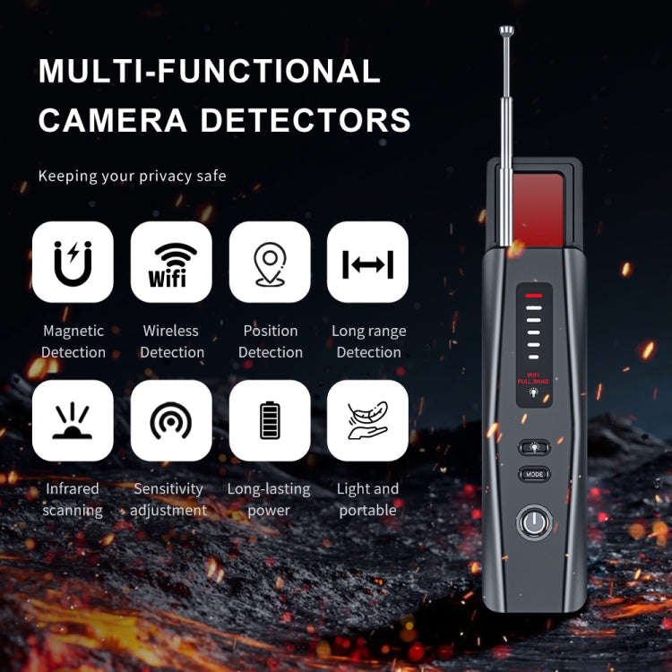 Hidden Camera Detector GPS Tracker Detector 5 Levels Sensitivity Adjustable