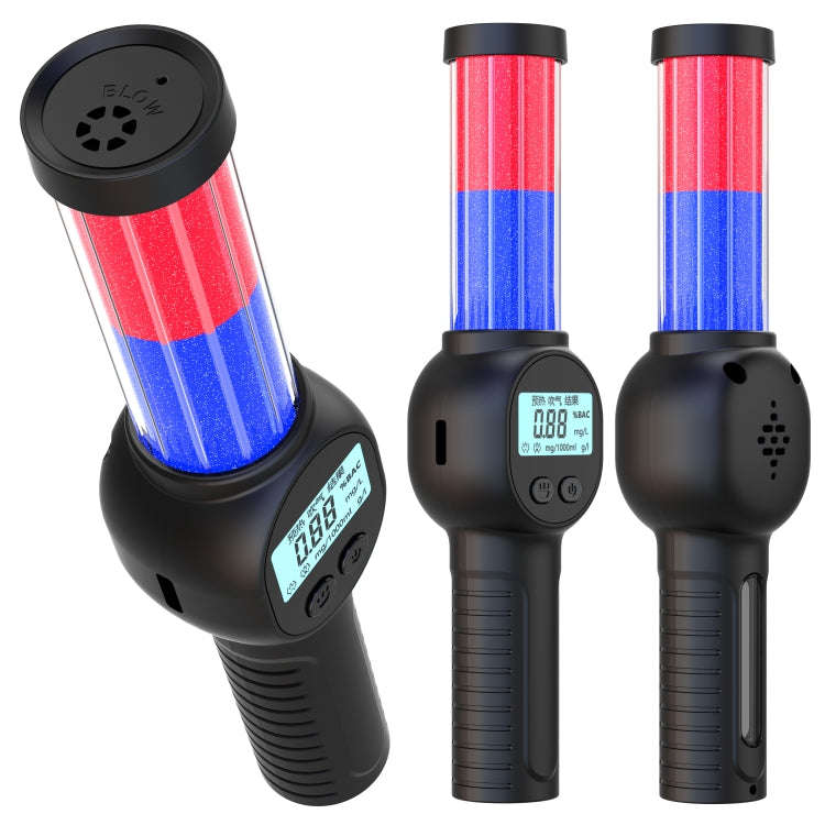 Portable Personal Alcohol Tester High-precision Breathalyzer with Alarm Light English Version