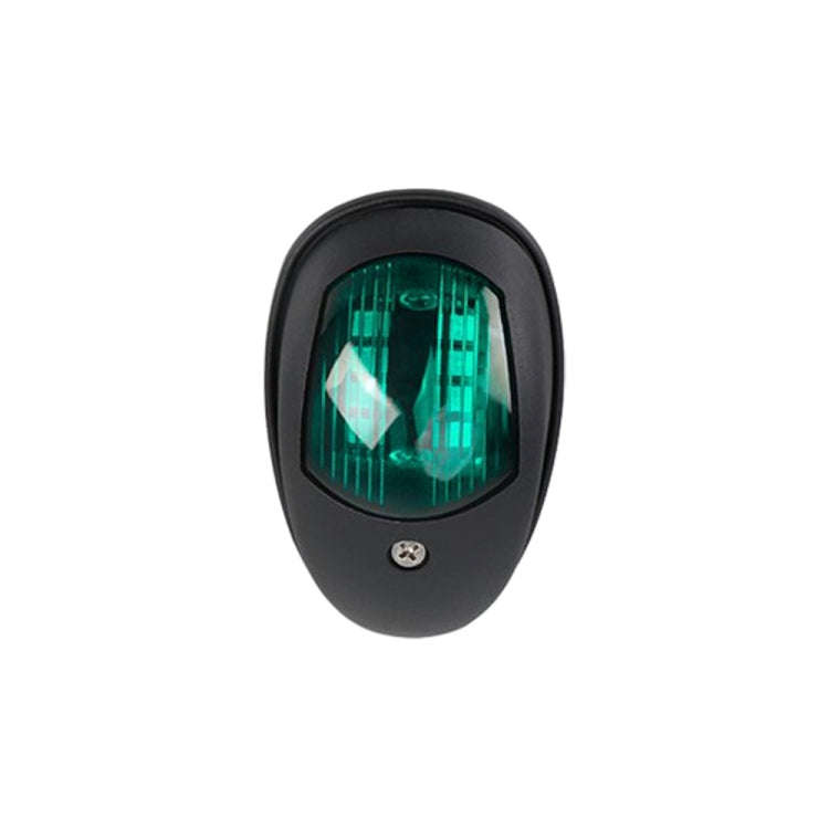 Marine Navigation Warning Light Signal LED Yacht Light, Color: Black Shell Green