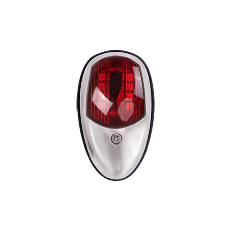 Marine Navigation Warning Light Signal LED Yacht Light, Color: Silver Shell Red