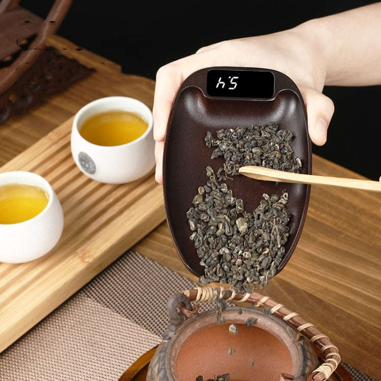 100g/0.1g   Wood Electronic Tea Coffee Scale Kitchen Bar Scale(Ebony)