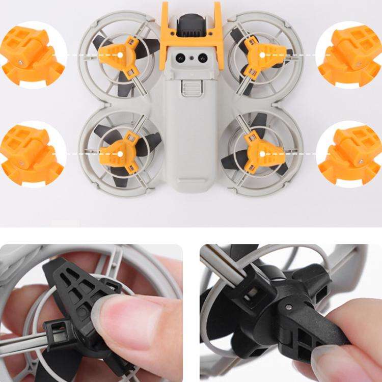 For DJI Neo CQT Booster Landing Gear Folding Small Stand(Orange)