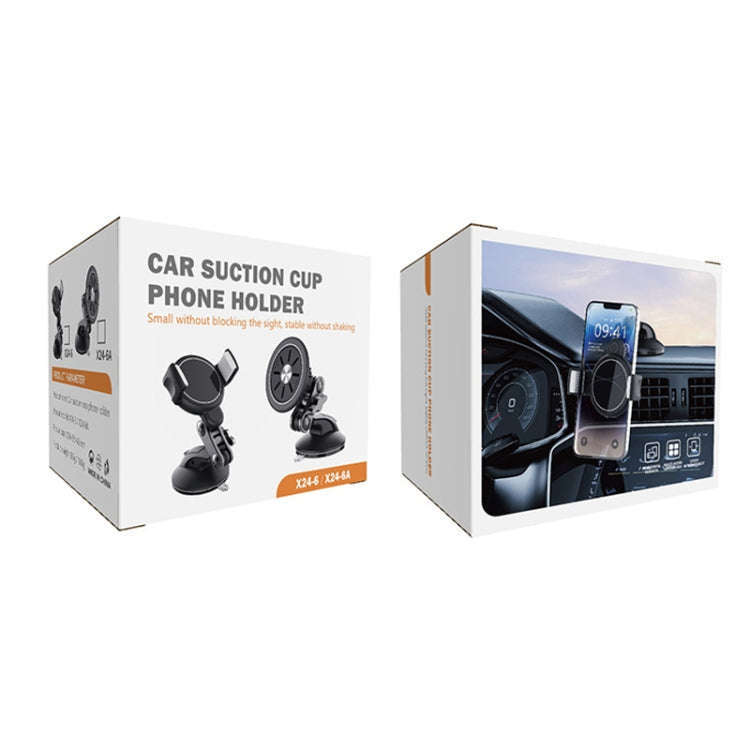 Central Control Instrument Panel Car Navigation Universal Phone Holder, Model: X24-6 Clip Suction...