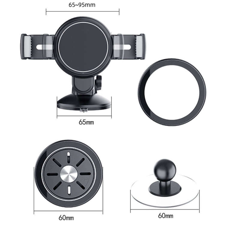 Central Control Instrument Panel Car Navigation Universal Phone Holder, Model: X24-6 Clip Suction...
