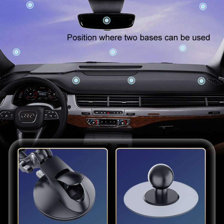 Central Control Instrument Panel Car Navigation Universal Phone Holder, Model: X24-7 Clip Seamles...