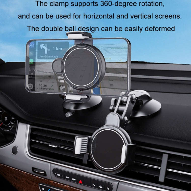 Central Control Instrument Panel Car Navigation Universal Phone Holder, Model: X24-6 Clip Suction...