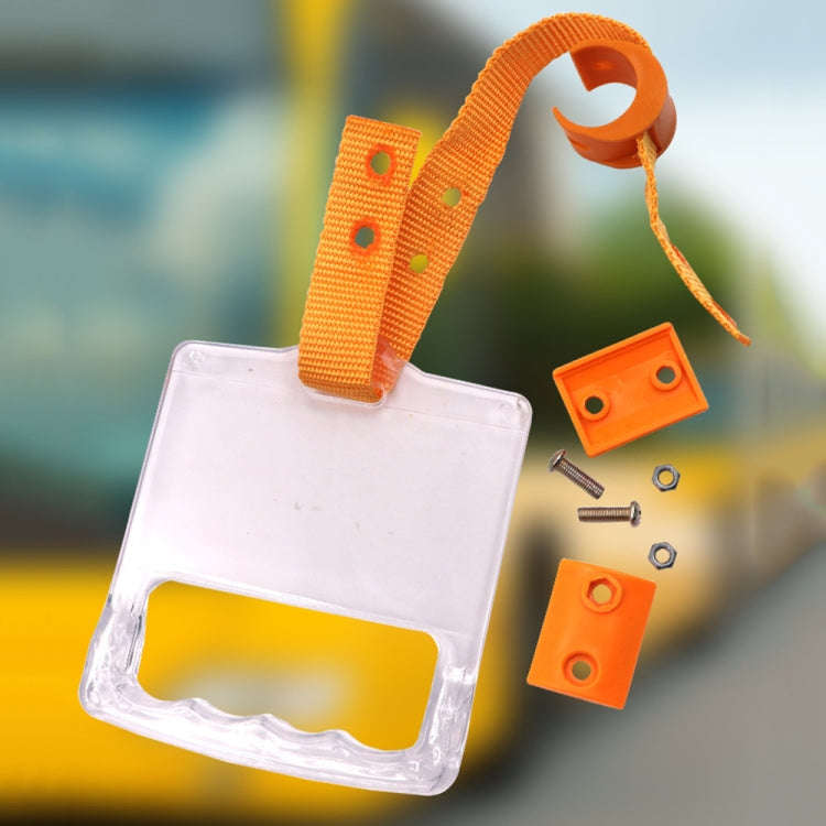 Bus Pull Ring Handle BRT Subway Bus Ring(Yellow)