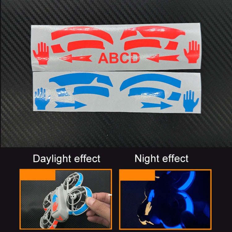 For DJI Neo CQT Dazzle Color Glow Stickers Waterproof Anti-fouling Luminous Drone Color Change St...