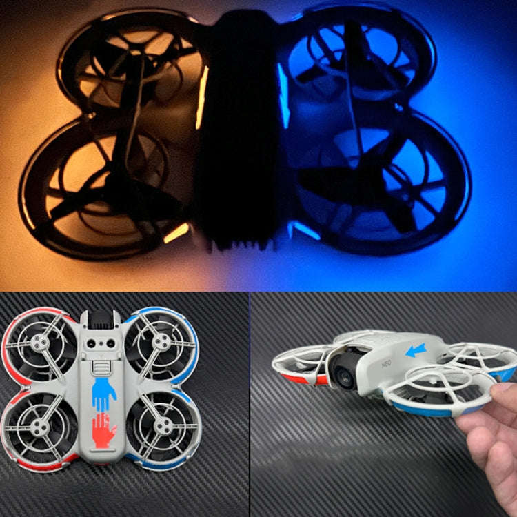 For DJI Neo CQT Dazzle Color Glow Stickers Waterproof Anti-fouling Luminous Drone Color Change St...