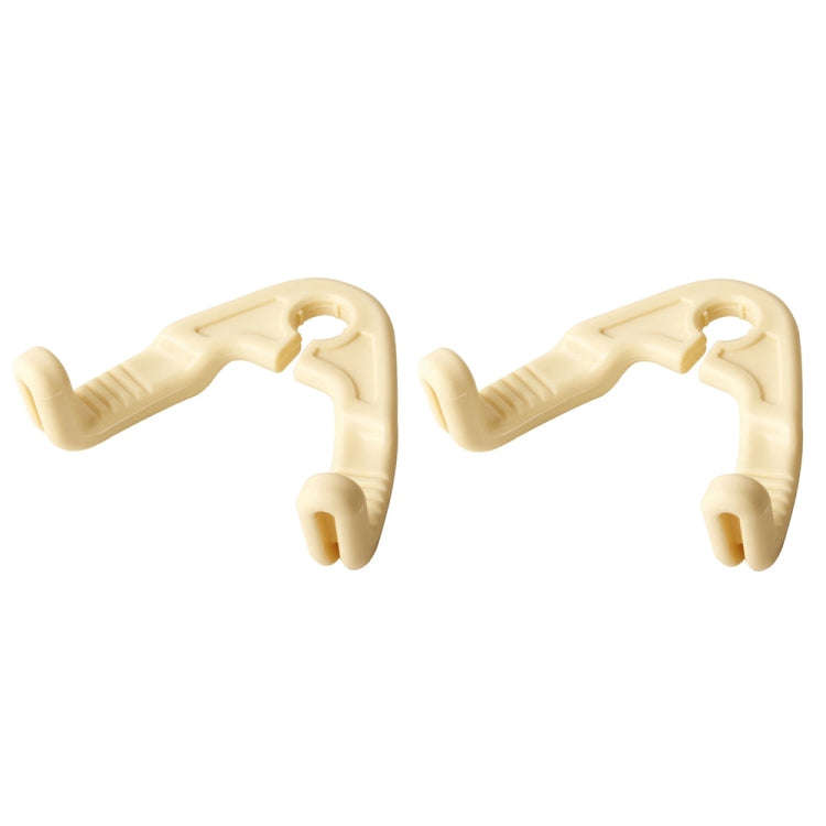 1pair Hidden Car Headrest Storage Hooks Car Seat Hook(Beige)
