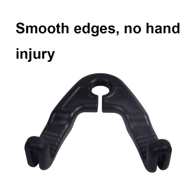 1pair Hidden Car Headrest Storage Hooks Car Seat Hook(Beige)