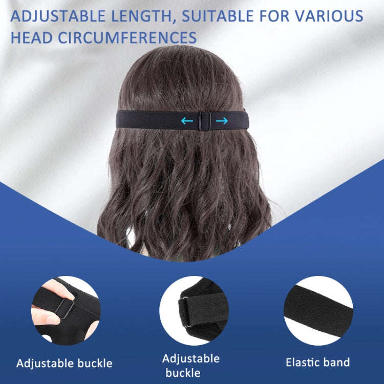 4 In 1 3D Sleep Eye Mask Memory Foam Non-pressure Shading Sleeping Blindfold(Blue)