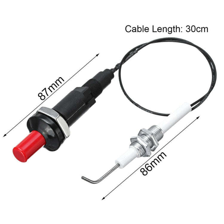 Gas Stove Push-type Ceramic Igniter Curved Needle Spark Plug(LFBI042)