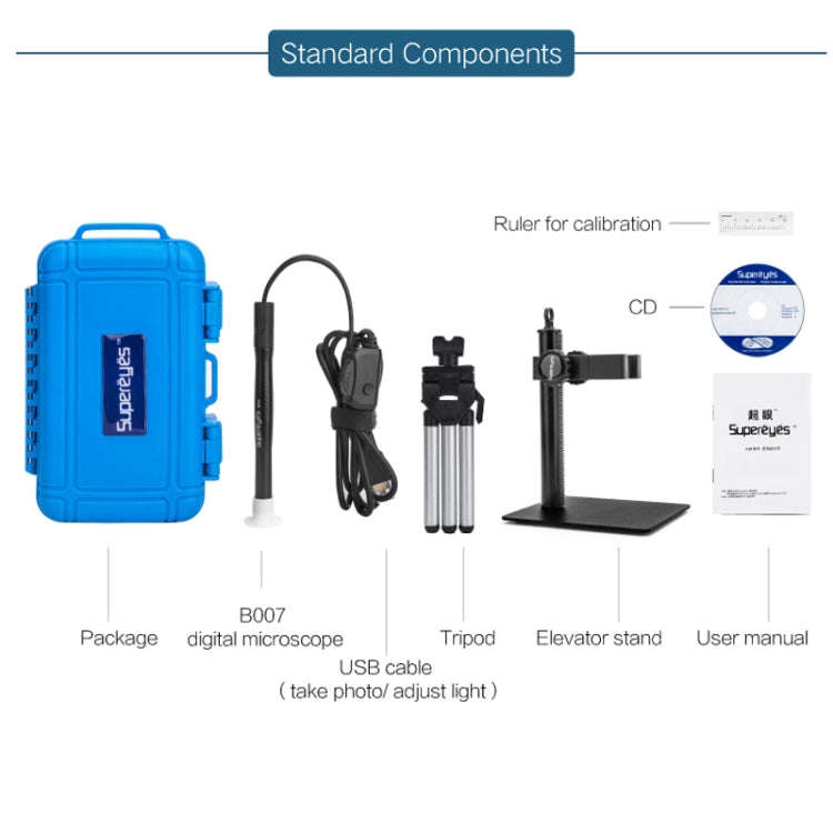 Supereyes 500x HD USB Circuit Board Repair Electron Microscope(B007)