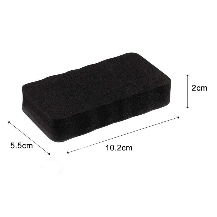 2pcs /Pack Magnetic EVA Felt Cloth Whiteboard Eraser Rectangular Wave Edge Blackboard Eraser 10.2...