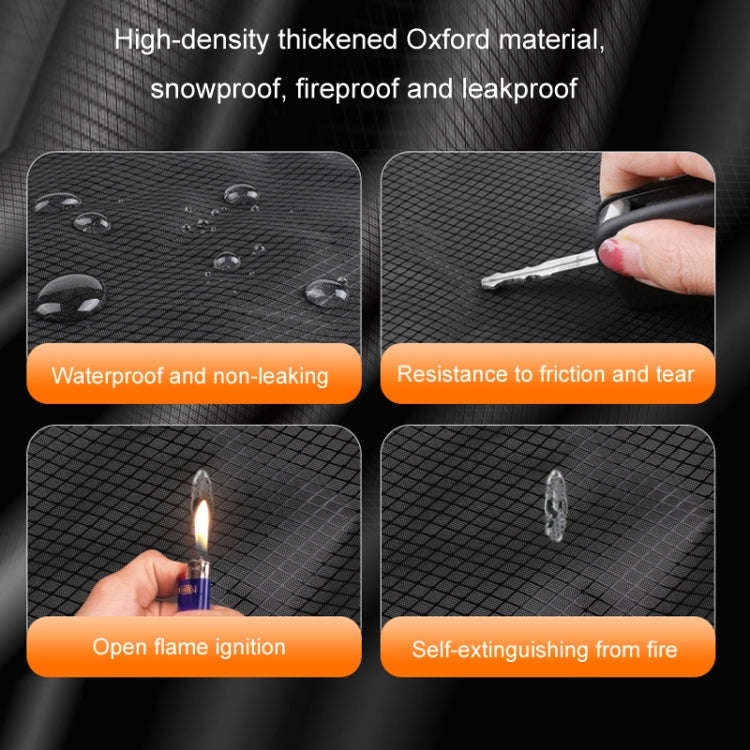 Car Magnetic Front Sunscreen Waterproof Thick Snow Shield(Orange)