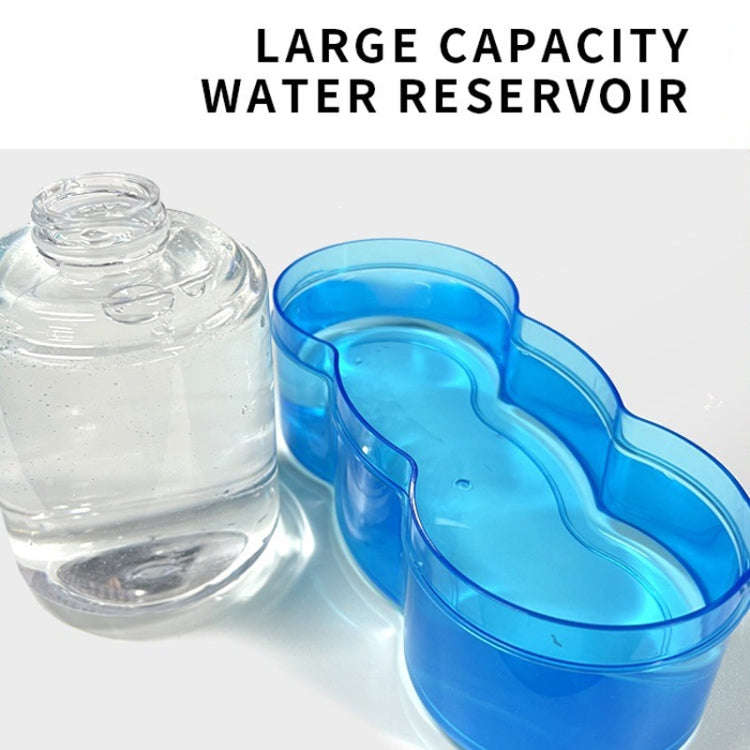 Painting Brush Washer with Drain Cleaner and Holder, 8 Palette Wells(Blue)