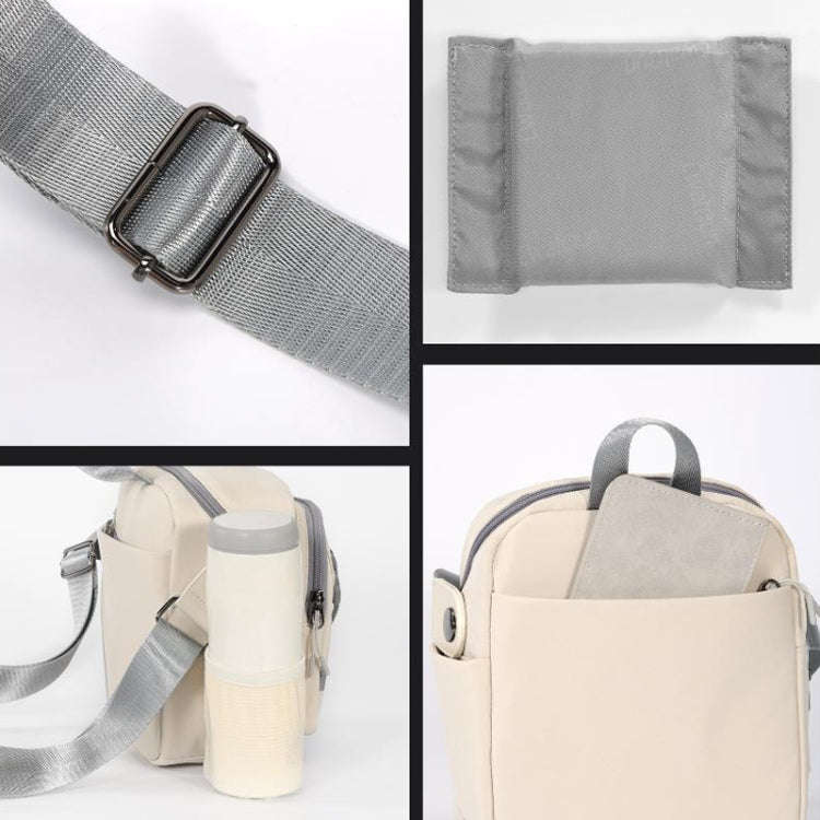 Cwatcun D155 Shoulder Casual Microslr Camera Storage Bag Lightweight Digital Photography Bag(Beige)