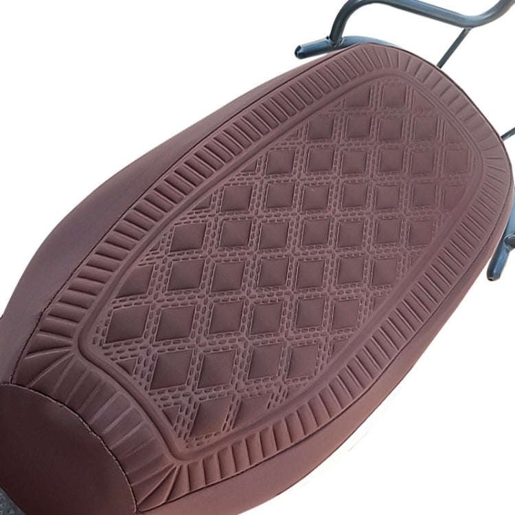 Medium Electrical Bike Warm Breathable Non-Slip Cushion Cover(Brown)