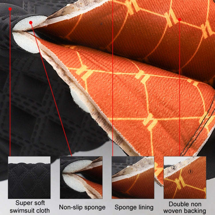 Medium Electrical Bike Warm Breathable Non-Slip Cushion Cover(Brown)