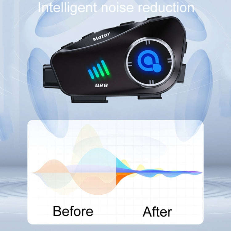 KUQIBAO Q28 Motorcycle Riding Helmet Bluetooth-compatible Headset Recorder(Soft Microphone)
