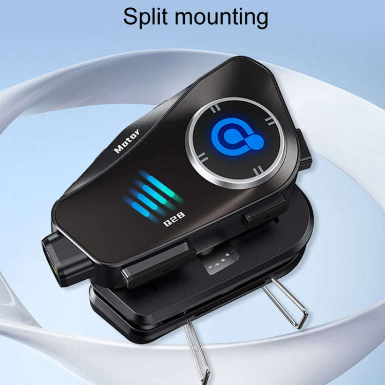 KUQIBAO Q28 Motorcycle Riding Helmet Bluetooth-compatible Headset Recorder(2 In 1 Microphone)