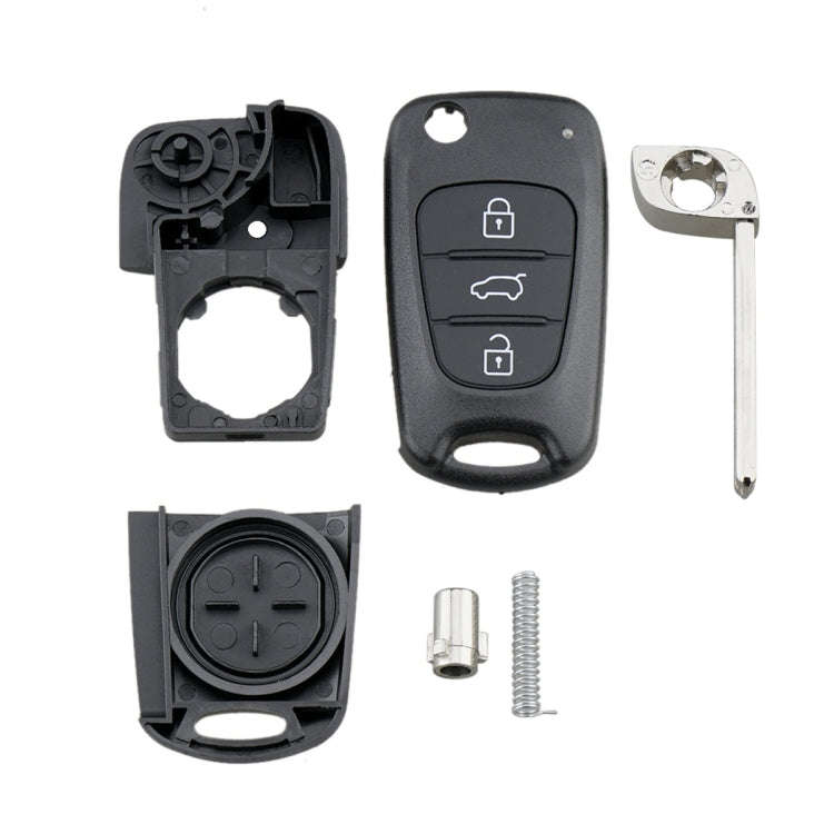 For Hyundai / Kia 3-Button Folding Car Key Shell(SUV Key)