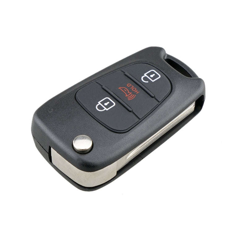 For Hyundai / Kia 3-Button Folding Car Key Shell(Horn Key)