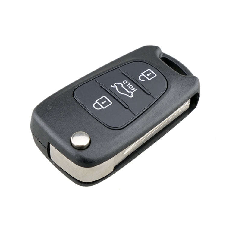 For Hyundai / Kia 3-Button Folding Car Key Shell(Sedan Hold Key)