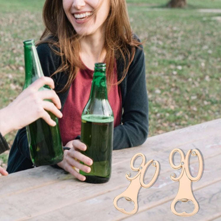 Digital Shape Wedding Party Manual Bottle Opener Beer Drinks Driver, Style: 18