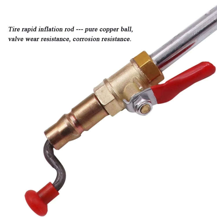 Car Tire Hand-crank Fast Inflation Rod Universal Air Filling Rod Without Meter