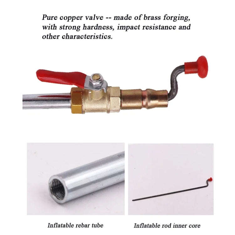 Car Tire Hand-crank Fast Inflation Rod Universal Air Filling Rod Without Meter
