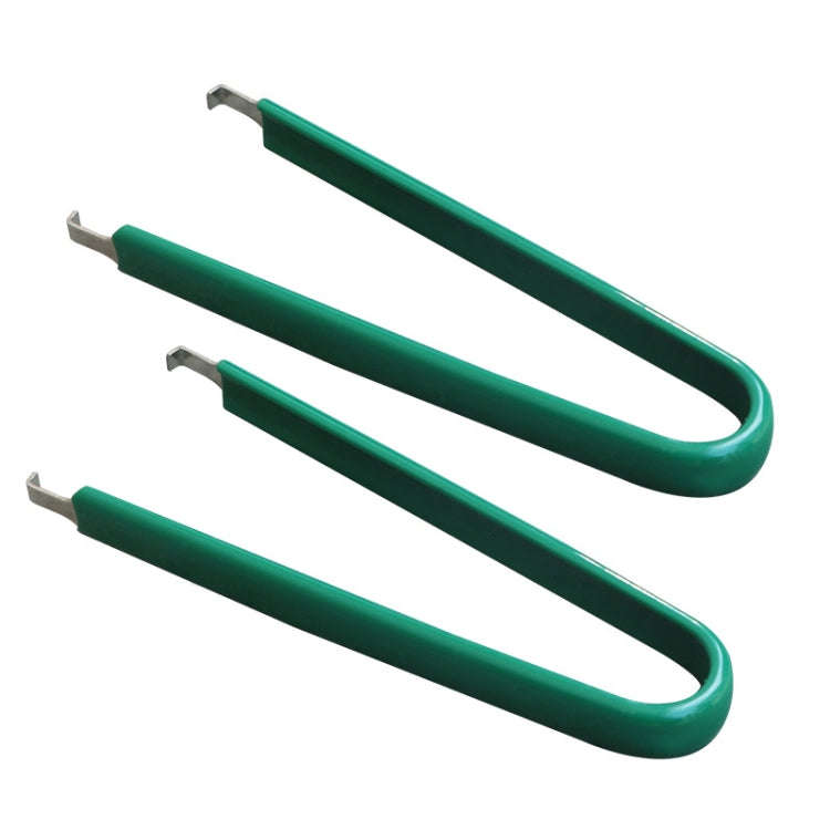 2pcs /Pack Automotive Plug-in Extraction Tweezers Automotive Repair Tool Pliers(Green)