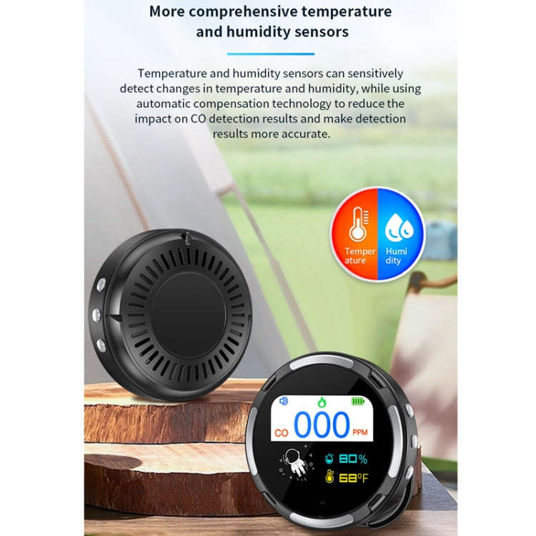 Portable Waterproof Carbon Monoxide Alarm Detector(White)